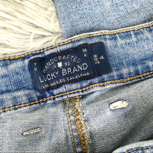 Lucky Brand Ginger Skinny Frayed Hem Light Wash Jeans EUC - Picture 16 of 16